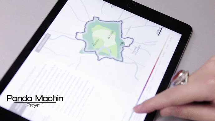Le projet de digital publishing Panda Machin au hackathon du livre : une carte interactive