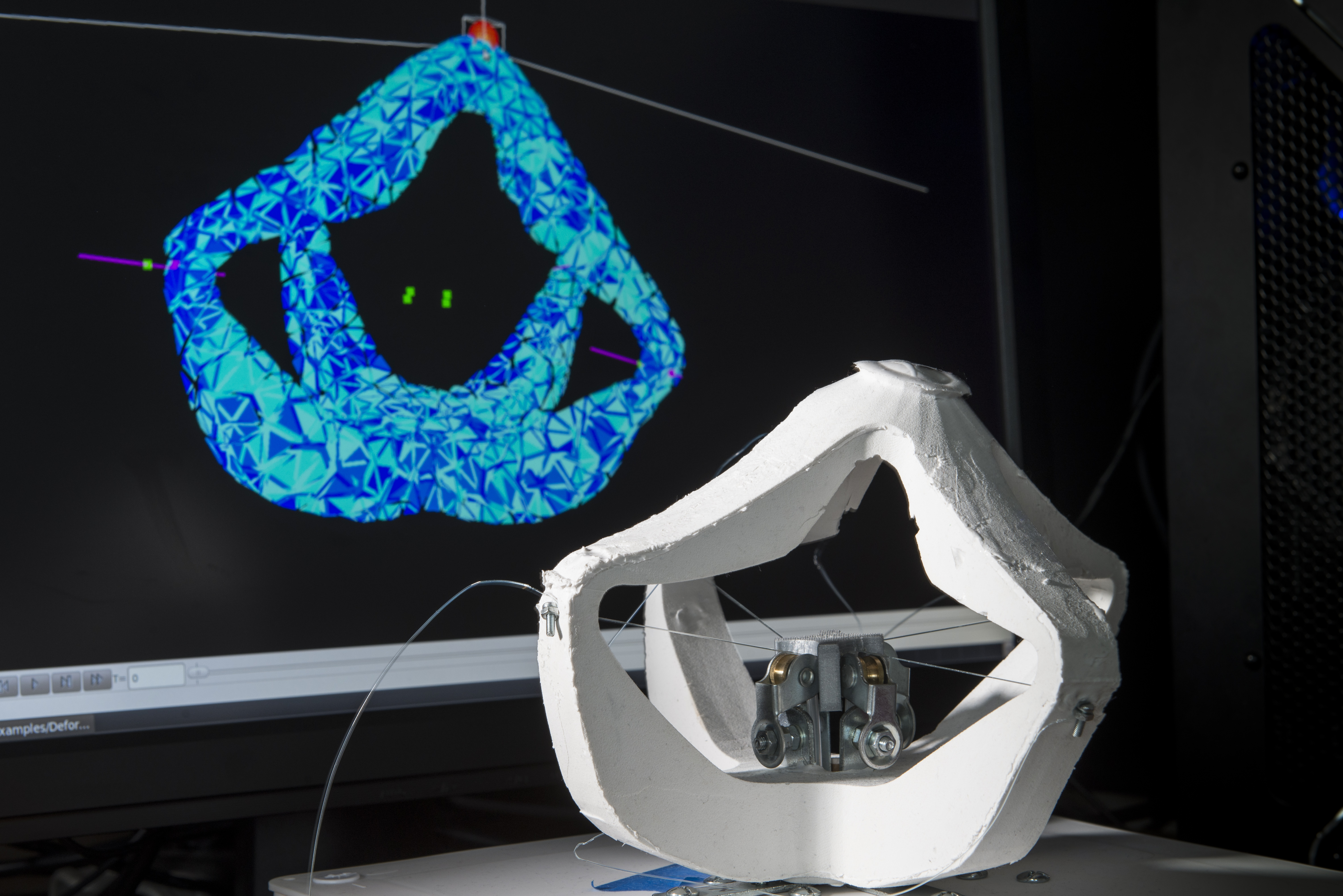 Image d'un robot déformable, concept présenté par l'Inria lors de la prochaine Bourse aux technologies "Smart manufacturing" du 22 mars 2016. 