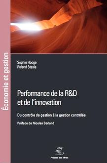 Performance de la R&D et de l'innovation, Sophie Hooge, Presses des Mines