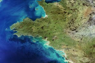 Image satellite Sentinel Bretagne