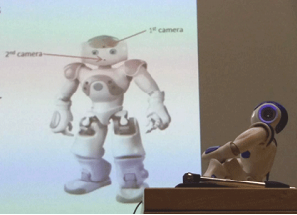Le robot Nao est utilisé à Télécom SudParis dans des travaux de reconnaissance et d'interprétation des gestes.
