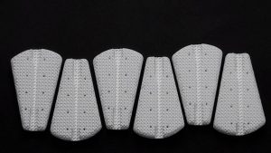 Phtotgraphie des implants osseux à base de phosphate de calcium conçus par l'équipe de David Marchat.