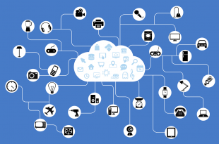 Icônes des objets connectés de l'IoT.