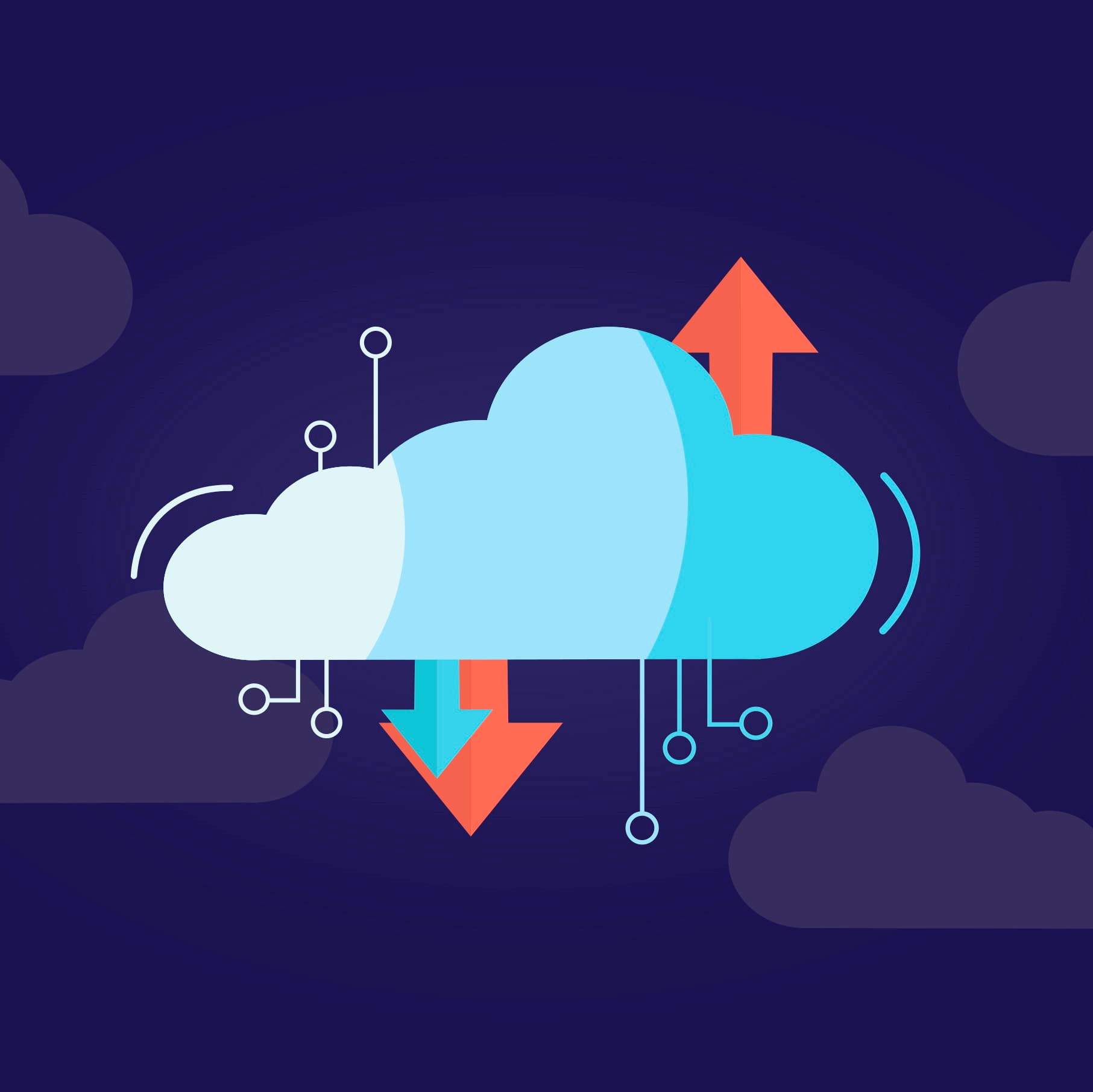 Import et export dans le cloud, virtualisation.